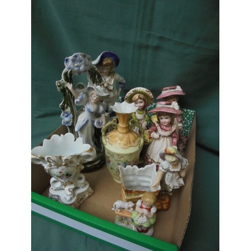 118 - Group of 9 early 20th century figurines and other items