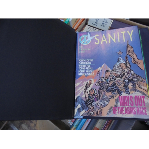 274 - 82 issues of Sanity (Ban the Bomb Magazine) June 1982 to April 1991