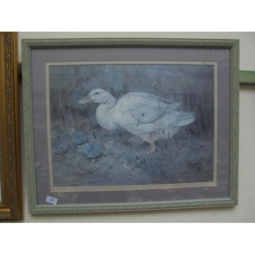 450 - Contemporary framed print of Goose