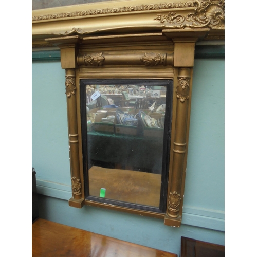 498 - Regency style mirror with original glass, medium sized