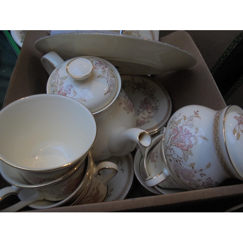 60 - Royal Doulton tea-set incl. 3 tier sandwich stand under the heading ''The Romance Collection''