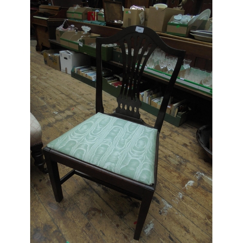 689 - Single Edwardian dining chair in good order.