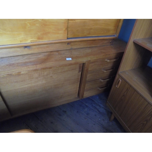 712 - 1970's/80's sideboard with sliding door entry to part and four separate drawers to one end.