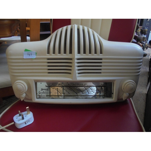 717 - A superb Sanora excellence 301 Cadillac designed radio of large dimensions. Appears to be working.