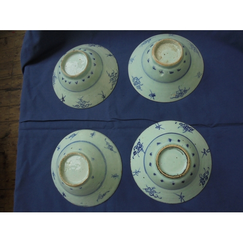 630B - Set of 19th century Chinese salt glazed bowls, highly decorative and in good order