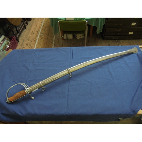 630K - Heavy metal sword in metal sheath, possibly modern