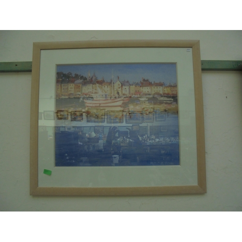 311 - Pair of signed limited edition print of Harbour scene