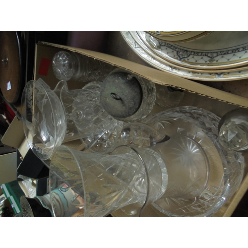 39 - Collection of cut glass bowls, jugs and other containers