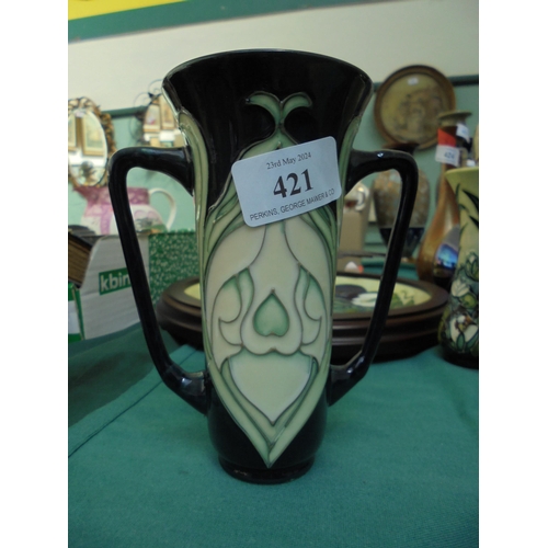 421 - Small 2 handled Moorcroft vase marked MCC361WM