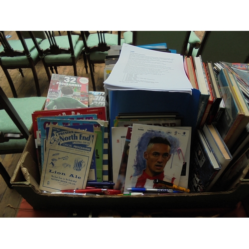 291A - Large collection of football memorabilia including FA Cup together with concert programmes and ticke... 