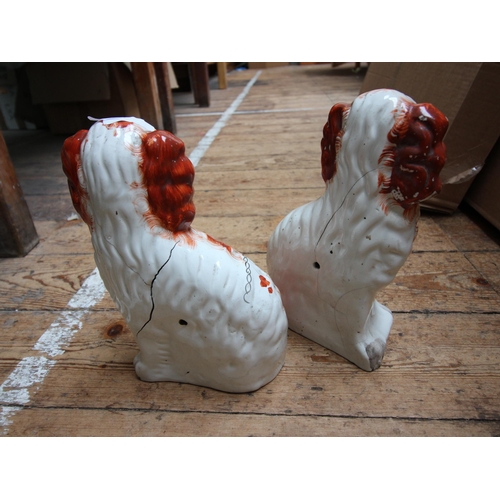 157 - Pair of Victorian fireside dogs