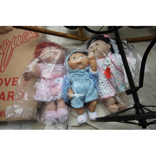 225 - 3 original Cabbage Patch Dolls