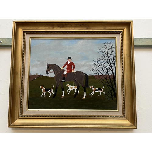 267 - Vincent Haddelsey 'The Burton Whips' oil on canvas, signed