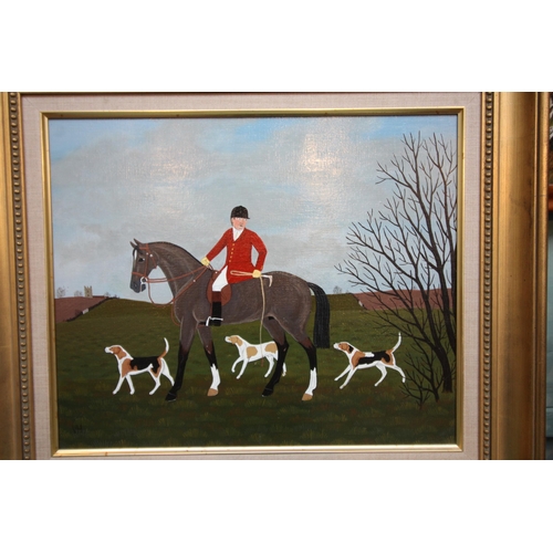 267 - Vincent Haddelsey 'The Burton Whips' oil on canvas, signed