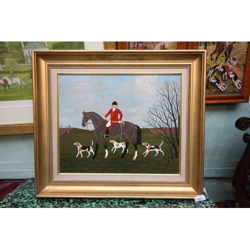 267 - Vincent Haddelsey 'The Burton Whips' oil on canvas, signed