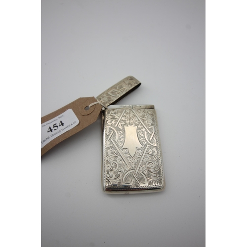 454 - Silver card case (Sheffield 1926)