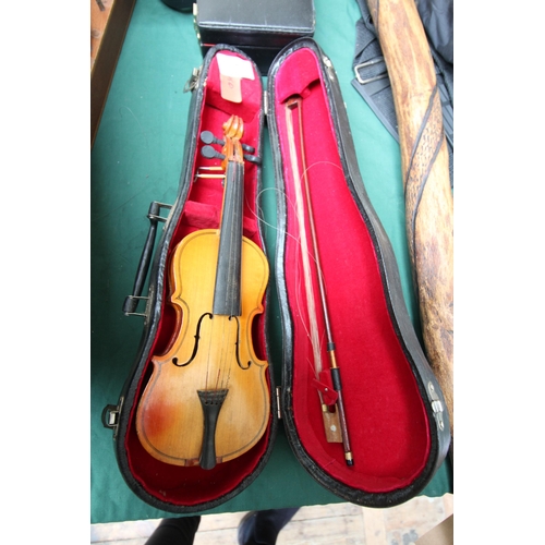 7 - Miniature Violin in case with bow