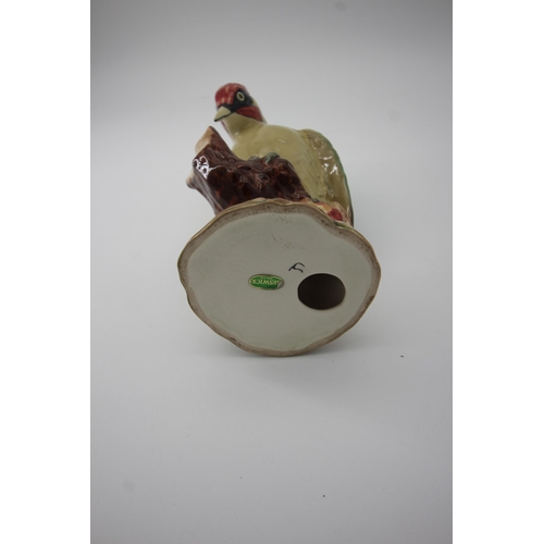 60 - Ceramic Beswick figure of Woodpecker on branch