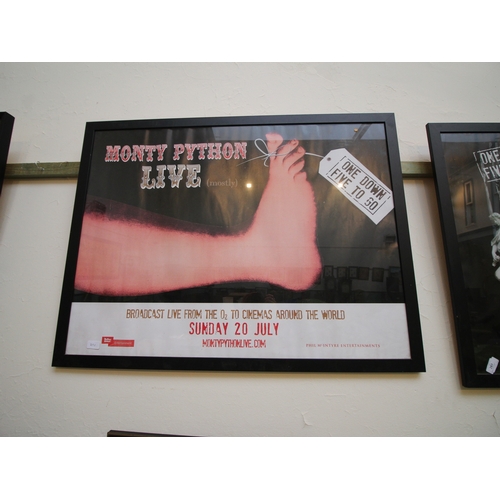2 framed posters, MONTY PYTHON live