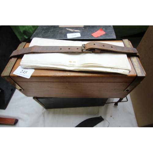 245 - 2 boxes of Magic Lantern slides, 1 entitled The Scily Isles the other Cornwall and various ships and... 