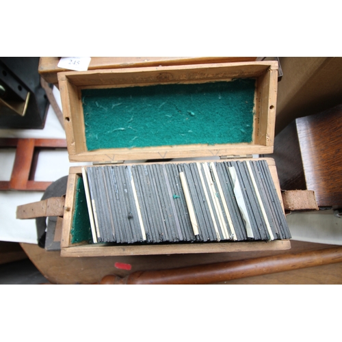 246 - 2 large boxes of Magic Lantern slides, 1 entitled Animals and Birds the other Scriptures