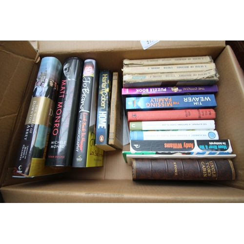 273 - Mixed lot of hard back and paper back books