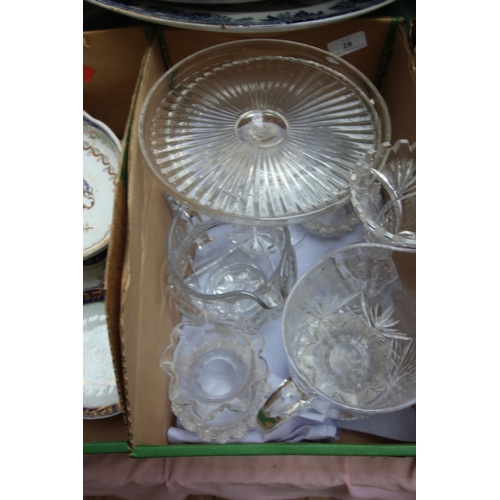 28 - Selection of cut glass jugs, vases and others