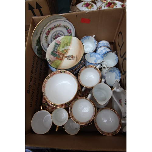 3 - Mixed lot of Victorian china tea-cups and saucers and other china items