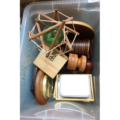 41 - Magpie Lot of wooden items and framed pictures