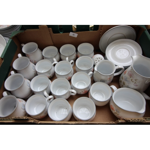 50 - 2 boxes of oven to tableware by Denby entitled ''Encore'' including cups, jugs, tureens, plates etc.