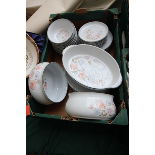 50 - 2 boxes of oven to tableware by Denby entitled ''Encore'' including cups, jugs, tureens, plates etc.