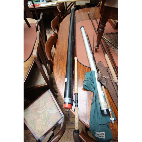 555 - Daiwa 16ft 3 piece fly/salmon rod, carbon kevlar