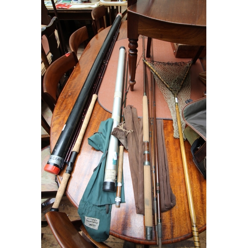 556 - Sue Burgess 3 piece 10' 6'' fly rod in tube