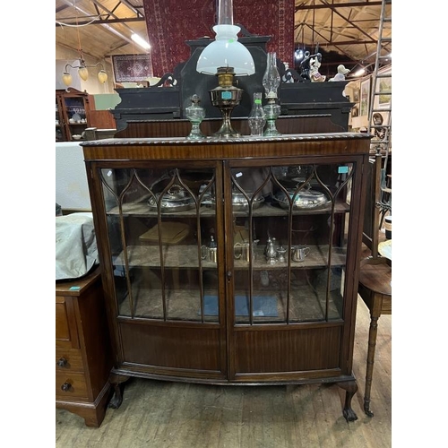 14 - Mahogany Display Cabinet in Chippendale Style