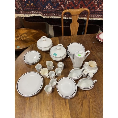 20 - Polish Porcelain Dinner Service includes 2 Vegetable Dishes