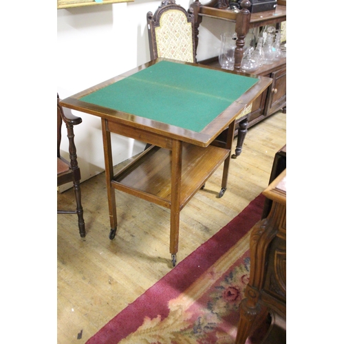 105 - Vintage Walnut Games/Hostess Trolley