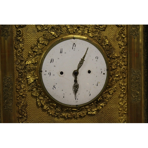 107 - 19th Century Gilt Wall Clock (as found)