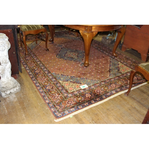 15 - Fine Woven Terracotta Ground Persian Beige Carpet - all over pattern