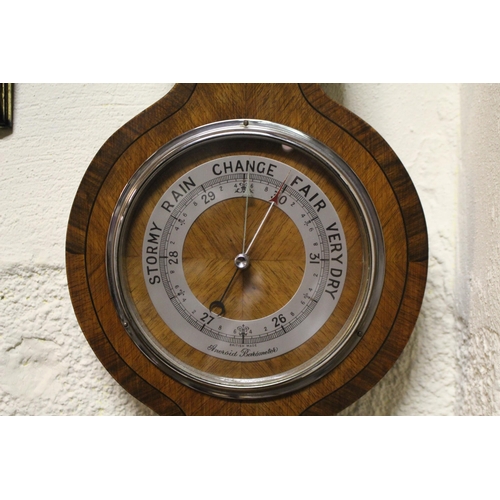 69 - Art Deco Style Walnut Barometer