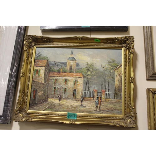 92 - Streetscape in Gilt Frame