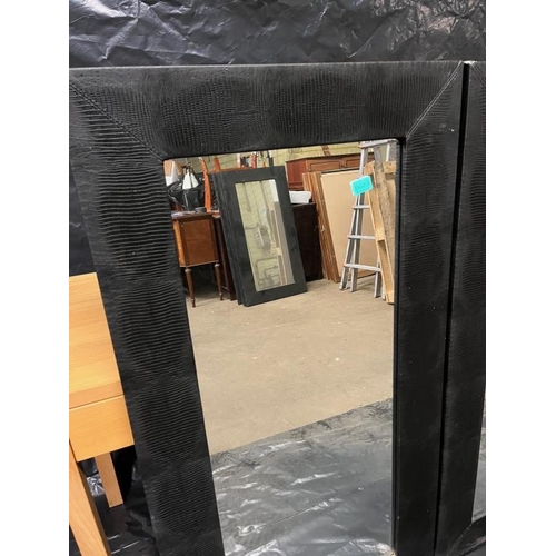 23 - Pair of Faux Leather Pier Mirrors (68cm x 130cm)