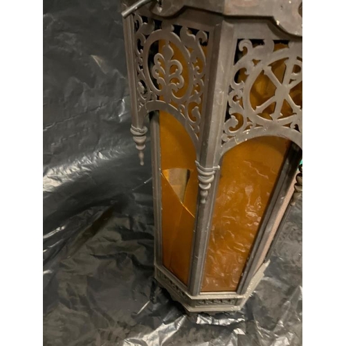 6 - Fine Gothic Style Octagonal Bronze Lantern (slight variations) - (40cm Wide x 130cm High)