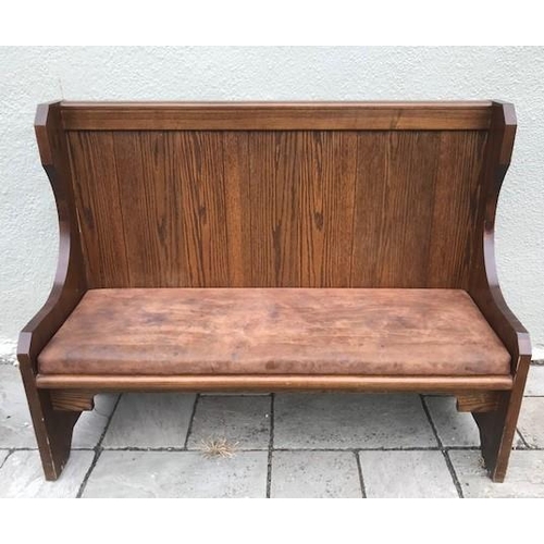 Irish Settle Style Bar / Restaurant Bench (115cm x 150cm x 58cm)