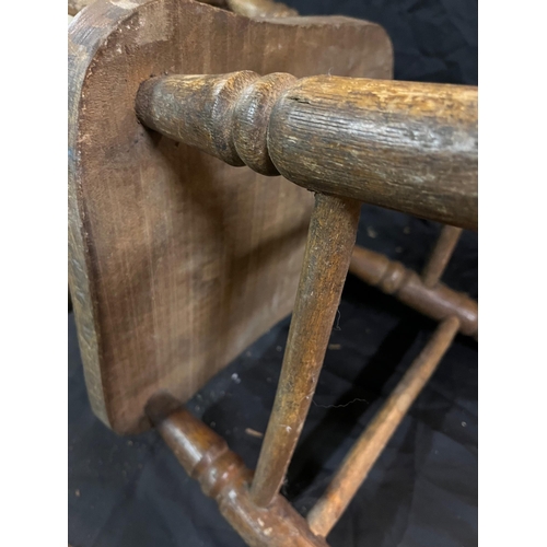 21 - 19th Century Ash Child's Chair (30cm x 62cm x 35cm)