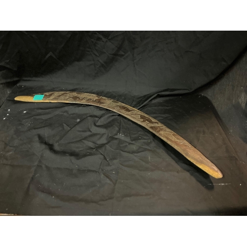 95 - Aboriginal Boomerang - hand made (72cm Long)