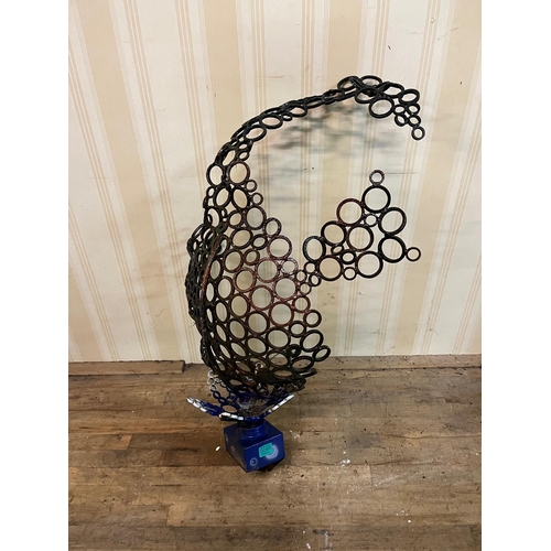 98 - Unusual Metal Garden Sculpture (100cm High)