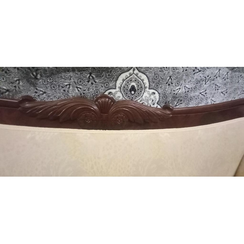 14 - Victorian Mahogany Empire style Double Scroll Ended Sofa