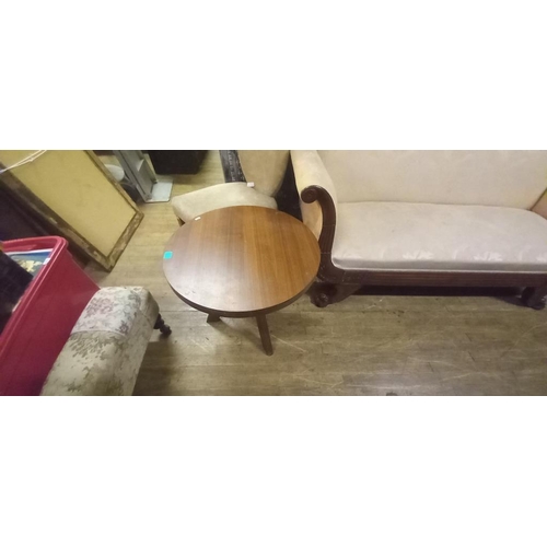 16 - Walnut Coffee Table and a Occasional Chair