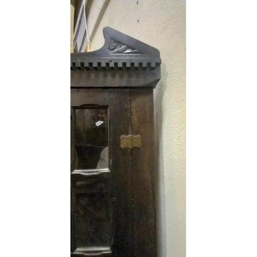 22 - Antique Vernacular Oak Corner Cabinet