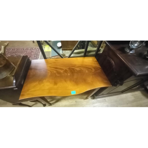 25 - Mahogany Side Table with Serpentine Front